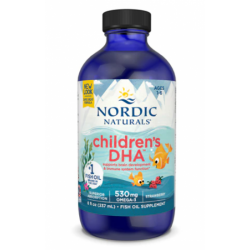 【因天气原因液体侧漏无法理赔】NORDIC NATURALS 挪威小鱼 儿童液体DHA 草莓味 237ml (1-6岁) 保质期： 2028.5